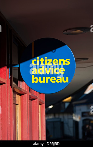 Citizens Advice Bureau segno Stratford upon Avon Regno Unito Foto Stock