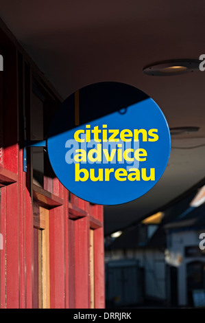 Citizens Advice Bureau segno Stratford upon Avon Regno Unito Foto Stock