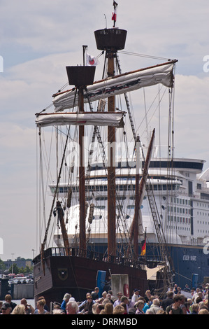 Cog incontro a Kiel, Germania, Pentecoste 2011 Foto Stock