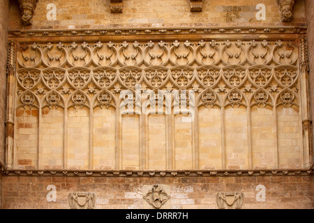 Valencia Torres de Serrano le torri era il fort d'ingresso della porta della città in Spagna Foto Stock