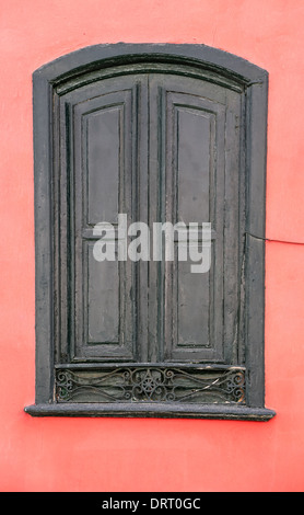 Vecchia finestra da Tenerife, Spagna Foto Stock