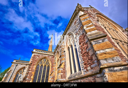 La Chiesa di Santa Maria in Bridgwater, Somerset, Inghilterra fu costruito nel XIII secolo Foto Stock