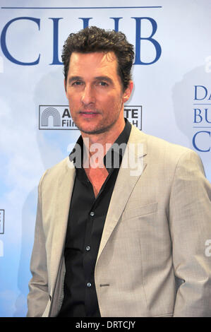 Matthew McConaughey bei FotoCall zu Dallas acquirenti Club im Hotel Adlon in Berlin am 31.01.2014 - Foto: SuccoMedia / Ralf succo Foto Stock