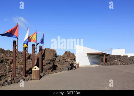 Parco nazionale del Centro Visitatori Centro de Visitantes nel Parque Nacional de Timanfaya, Lanzarote, Isole Canarie, Spagna Foto Stock