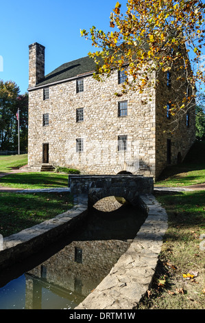 George Washington Gristmill, Mount Vernon, in contea di Fairfax, Virginia Foto Stock