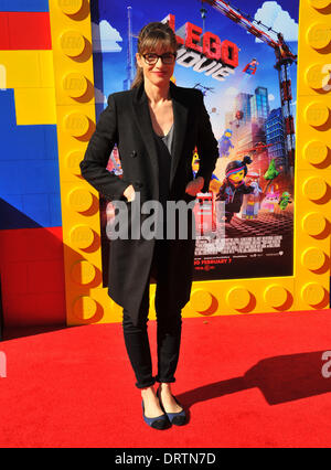 Los Angeles, California, USA. Il 1° febbraio 2014. Amanda Peete frequentando il Los Angeles Premiere di 'La Lego Movie" tenutosi presso il Regency Village Theatre di Westwood, la California il 1 febbraio 2014. 2014 Credit: D. lunga/Globe foto/ZUMAPRESS.com/Alamy Live News Foto Stock