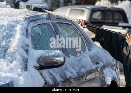 Una storica tempesta di ghiaccio downs alberi, interrompe l'alimentazione, cappotti case e causa il caos nella Greater Toronto Area lasciando storditi residenti Foto Stock