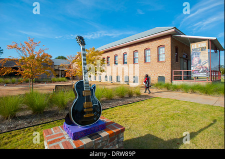 Stati Uniti Mississippi MS Miss Indianola B B King Blues Museo grande musicista esterno Foto Stock