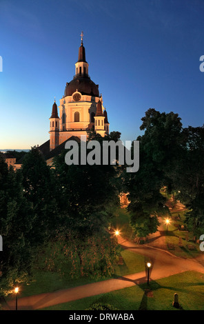 La Chiesa di Katarina, di notte, Sodermalm, Stoccolma, Svezia. Foto Stock