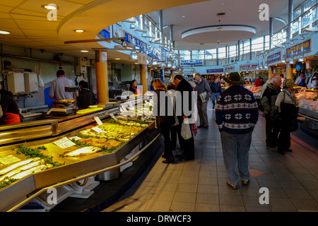 Mercato Bury Lancashire/Greater Manchester Inghilterra England Regno Unito. Foto Stock