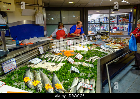 Mercato Bury Lancashire/Greater Manchester Inghilterra England Regno Unito. Foto Stock