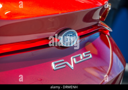 Ginevra, Svizzera - 12 Marzo: la Ford Evos Coupe concetto sul display all'ottantaduesima Geneva International Motor Show Foto Stock