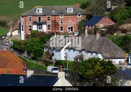 Una vista del villaggio di West Lulworth Dorset Regno Unito Foto Stock