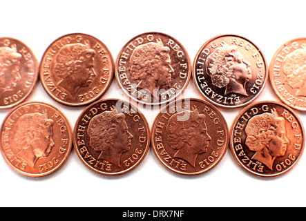 Un penny monete, Londra Foto Stock