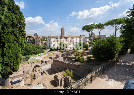 Il Forum di antica Roma Italia Foto Stock