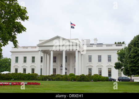 La Casa Bianca a Washington D.C. Home del Presidente degli Stati Uniti d'America. Foto Stock