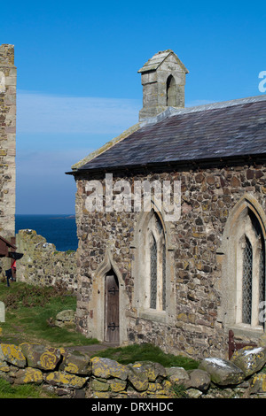 St Cuthbert farne interna Foto Stock