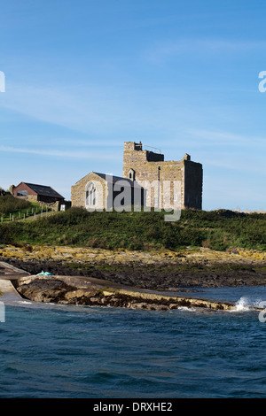 St Cuthbert farne interna Foto Stock