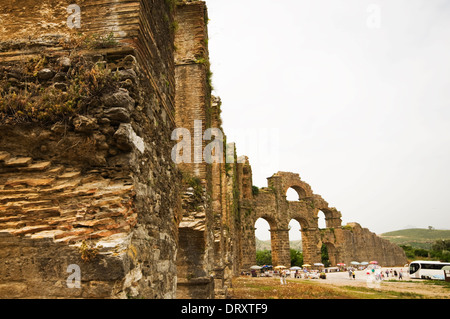 ASIA, la Turchia, il Mediterraneo occidentale, Aspendos,Acquedotto Romano Foto Stock