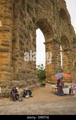 ASIA, la Turchia, il Mediterraneo occidentale, Aspendos,Acquedotto Romano Foto Stock