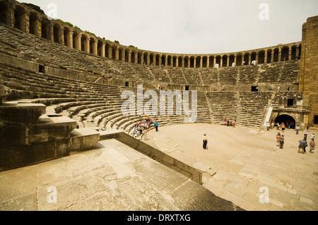 ASIA, la Turchia, il Mediterraneo occidentale, Aspendos, il teatro (61 - 80 AD, capacità 15.000) Foto Stock