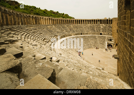 ASIA, la Turchia, il Mediterraneo occidentale, Aspendos, il teatro (61 - 80 AD, capacità 15.000) Foto Stock