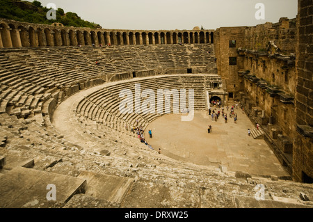 ASIA, la Turchia, il Mediterraneo occidentale, Aspendos, il teatro (61 - 80 AD, capacità 15.000) Foto Stock