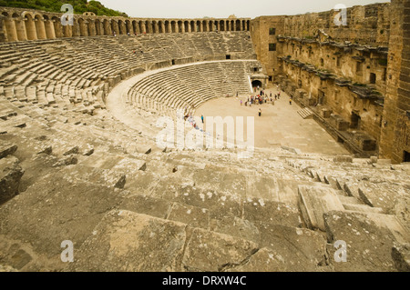 ASIA, la Turchia, il Mediterraneo occidentale, Aspendos, il teatro (61 - 80 AD, capacità 15.000) Foto Stock