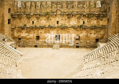 ASIA, la Turchia, il Mediterraneo occidentale, Aspendos, il teatro (61 - 80 AD, capacità 15.000) Foto Stock