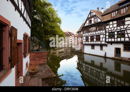 Quartiere Petite France. Strasburgo. Bas-Rhin. L'Alsazia. Francia Foto Stock