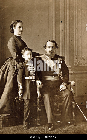 Napoleone III e la famiglia, ca 1860, Serge Levitsky Foto Stock