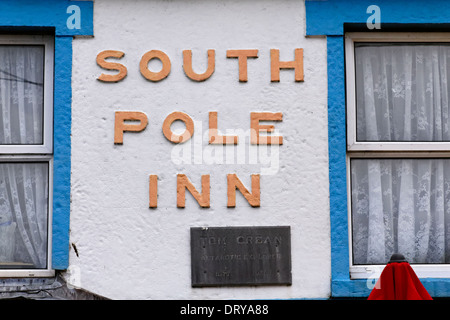 Il polo sud Inn, di proprietà di Tom Crean, in Anascaul nella Contea di Kerry, Irlanda Foto Stock