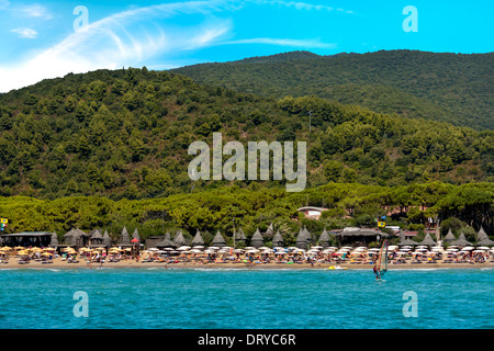 Spiaggia del Lido, Golfo Stella, Isola d'Elba Foto Stock