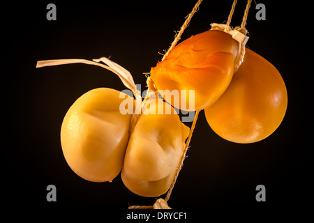 Scamorza affumicata Foto Stock