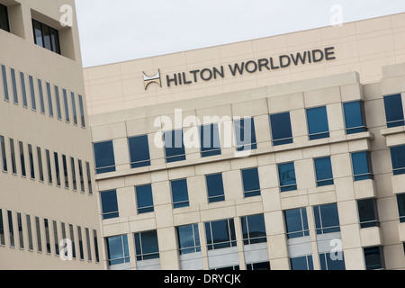 La sede centrale di Hilton in tutto il mondo a McLean, Virginia. Foto Stock