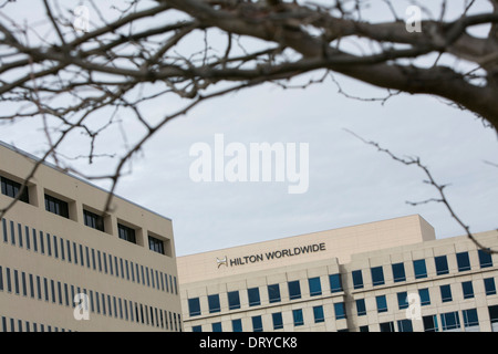 La sede centrale di Hilton in tutto il mondo a McLean, Virginia. Foto Stock