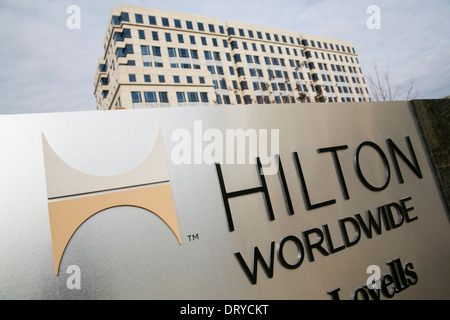 La sede centrale di Hilton in tutto il mondo a McLean, Virginia. Foto Stock