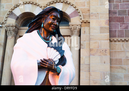 Kateri Tekakwitha è stato il primo North American Indian ad essere beatificati e canonizzati successivamente. Foto Stock