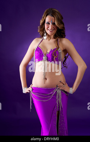 danzatrice del ventre Foto Stock