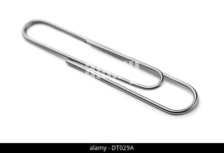 Metallo Graffetta isolata su bianco Foto Stock