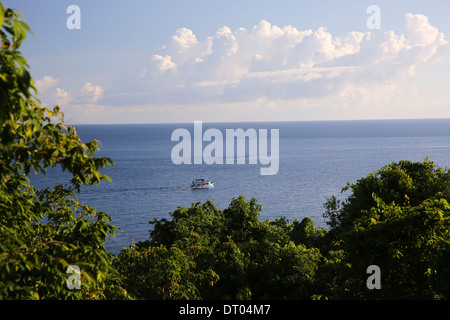 Barca in mare della Thailandia Foto Stock