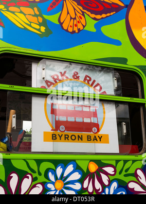 Byron Bay e il parco autobus Australia Foto Stock