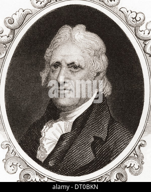 George Clinton, 1739 - 1812. Soldato americano e statista, uno dei padri fondatori degli Stati Uniti Foto Stock