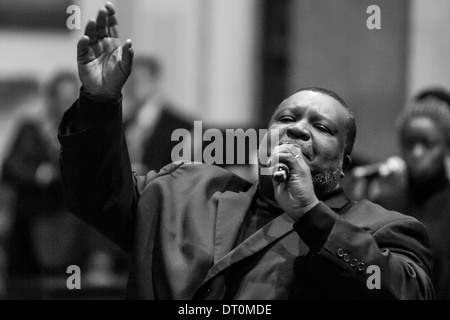 Tri di massa allo stato coro Ghospel, dicembre 2012, Roma, Italia Foto Stock