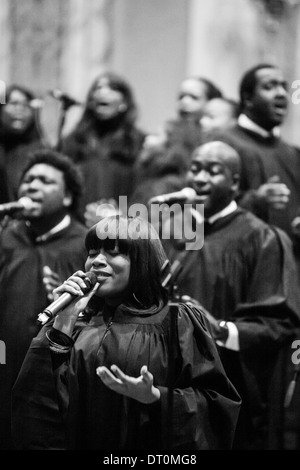 Tri di massa allo stato coro Ghospel, dicembre 2012, Roma, Italia Foto Stock