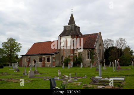 La Chiesa di San Nicola, Fyfield, Essex Foto Stock