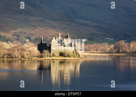 Loch Awe, Scozia. Vista pittoresca di Kilchurn Castle Loch Awe. Foto Stock