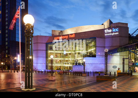 La Symphony Hall e il centro esposizioni ICC in Centenary Square Birmingham Foto Stock