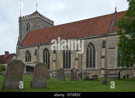 Abbazia di Dorchester, o la chiesa abbaziale di San Pietro e di San Paolo in Dorchester-on-Thames, Oxfordshire, Regno Unito. Foto Stock