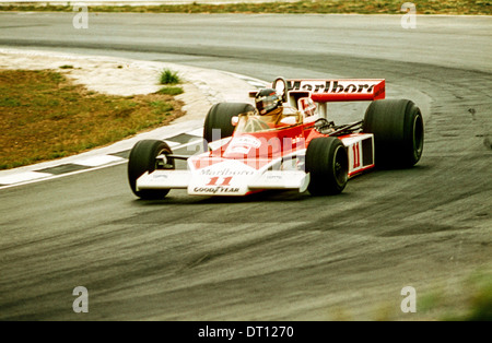 James Hunt in McLaren M23 Foto Stock